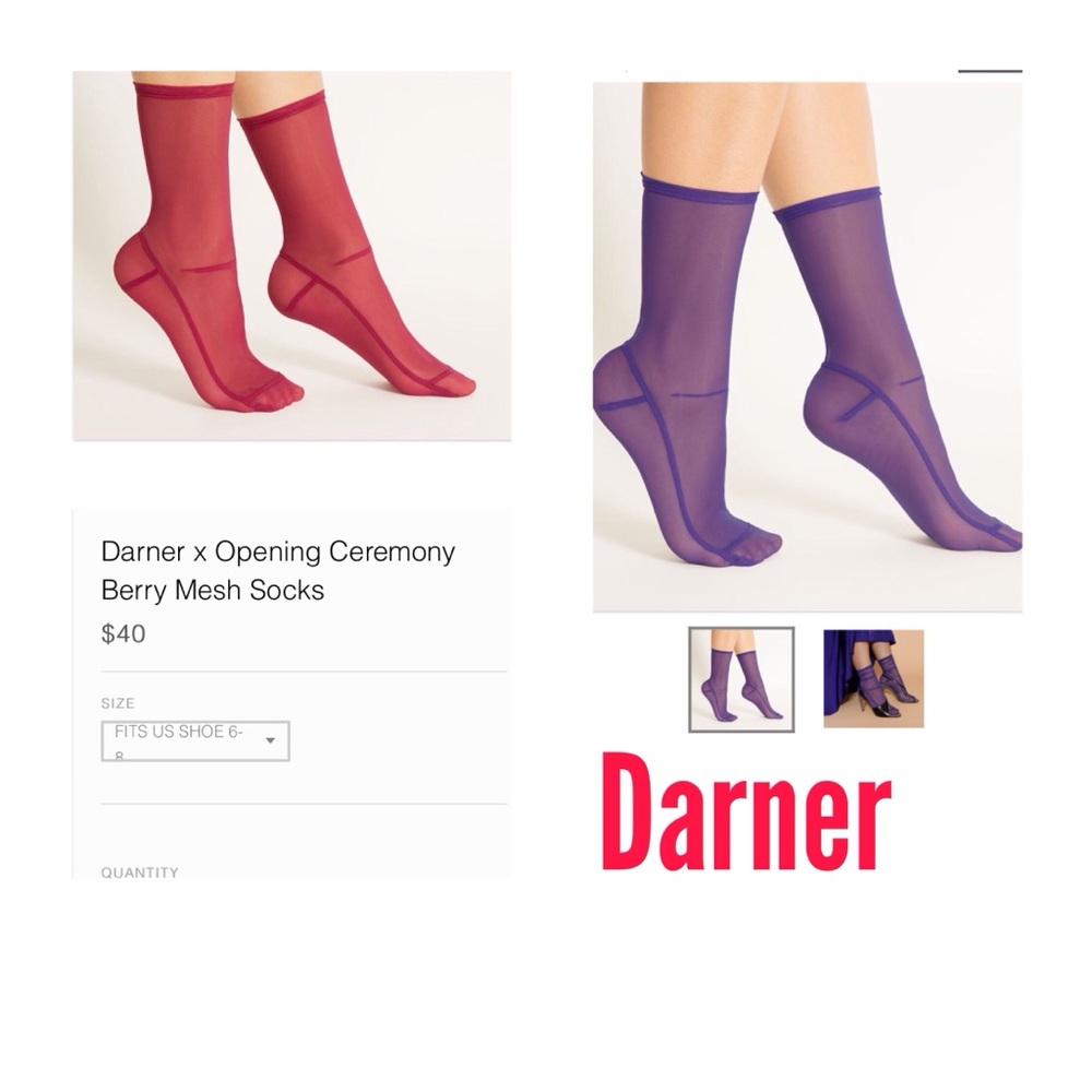Darner x Opening Ceremony Mesh Socks - 2 pairs!